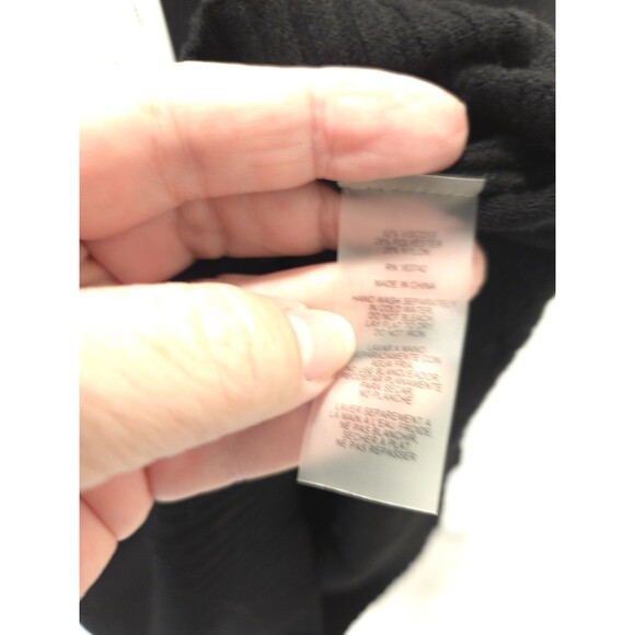 Vila Milano S Black Batwing Dolman Back Faux Button NWT Sweater Knit Y2K Slouchy - Picture 8 of 8